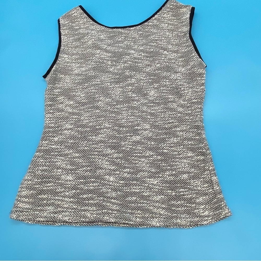 Joseph Ribkoff Women's Black and White Sleeveless Top - Picture 3 of 7